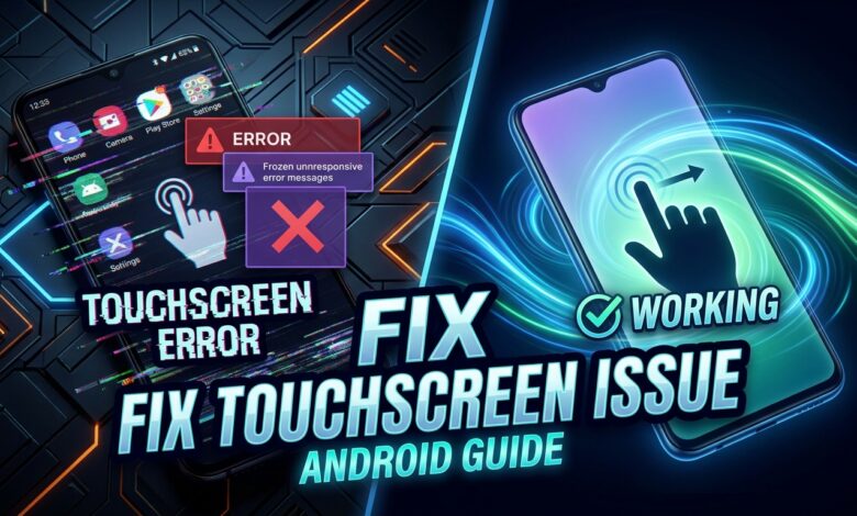 how to fix mobile touchscreen not working properly on Android