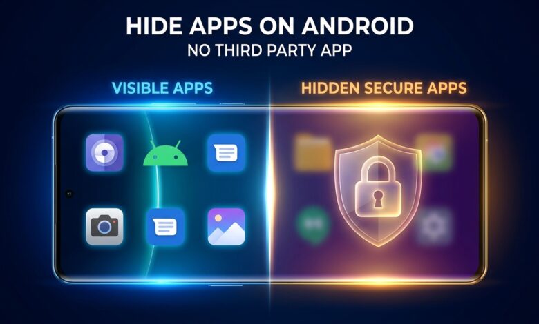 how to hide apps on Android without any third party app