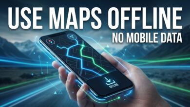 how to use Google Maps offline without using mobile data