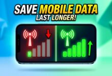 save mobile data on Android