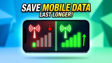 save mobile data on Android