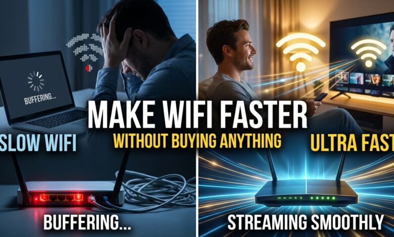 how to make your WiFi faster at home without buying anything.