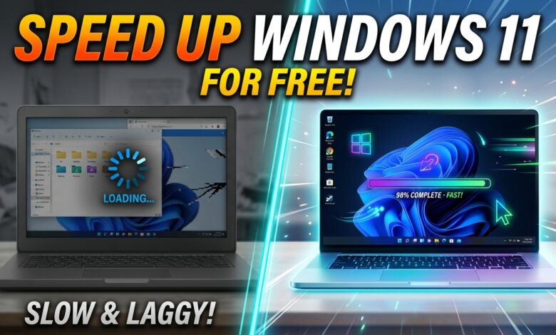 Learn how to speed up a slow Windows 11 laptop for free